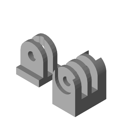 GoPro rotative extension mount  3d model