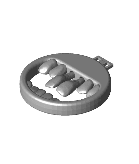 Two Front Teeth Ornament 3d model