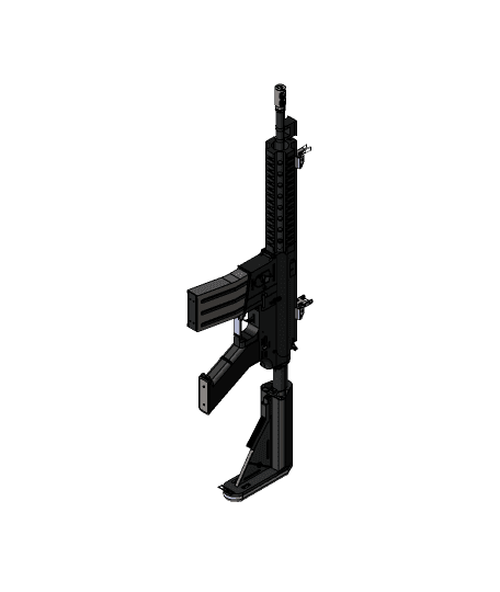 M4A1 Gun.STEP 3d model