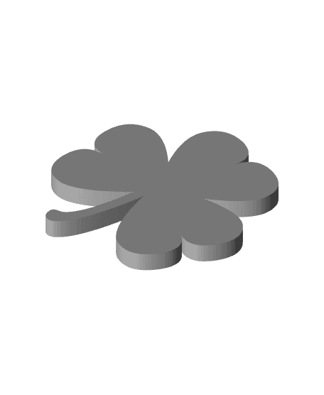 March Magnets - Day 2 #marchmagnets | Lucky Shamrock / Clover Magnets 3d model