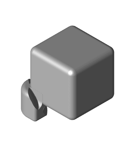 Snap in place rubix cube 3d model