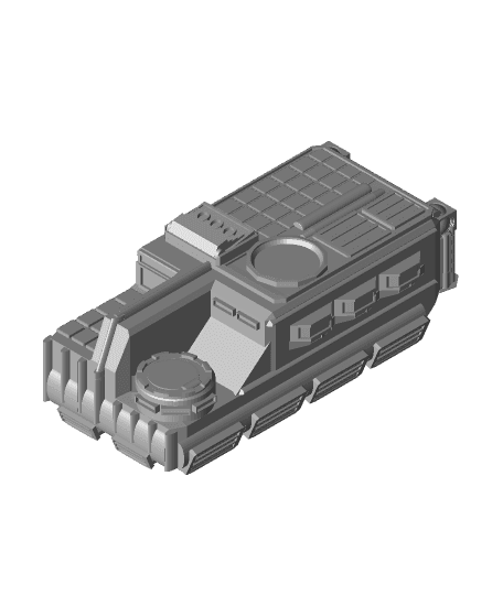 FHW: GBJ Hover tank v1.1 troop transport (concept) (BoD) 3d model
