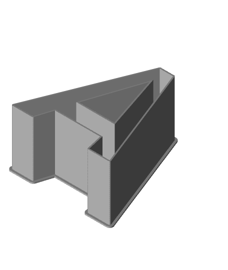 LATIN CAPITAL LETTER A, nestable box (v1) by PPAC full viewable 3d model