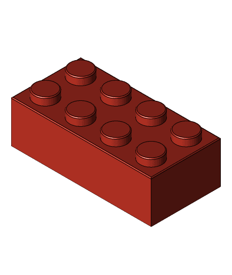 Lego Brick v2.stl 3d model