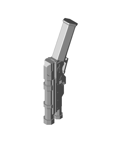 Dishonored 2 gun 3d model
