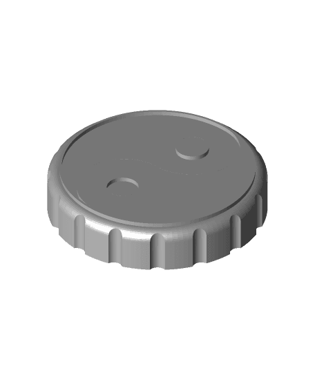Yin-Yang Stash Jar Lid 3d model