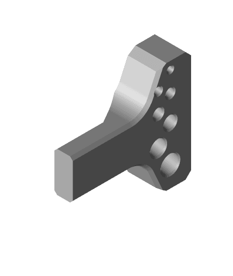 Quick Release Accessory Holder for T-Bar Printers 3d model