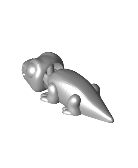 Lizard Keychain by Built Over Bot full viewable 3d model