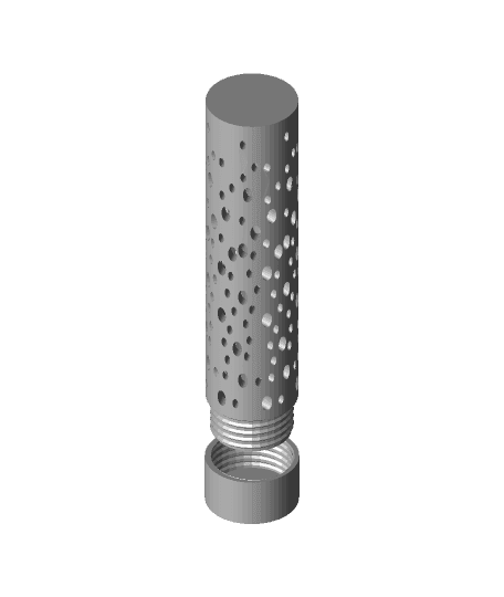 Bubbles Pencil Tube - Easy Print 3d model