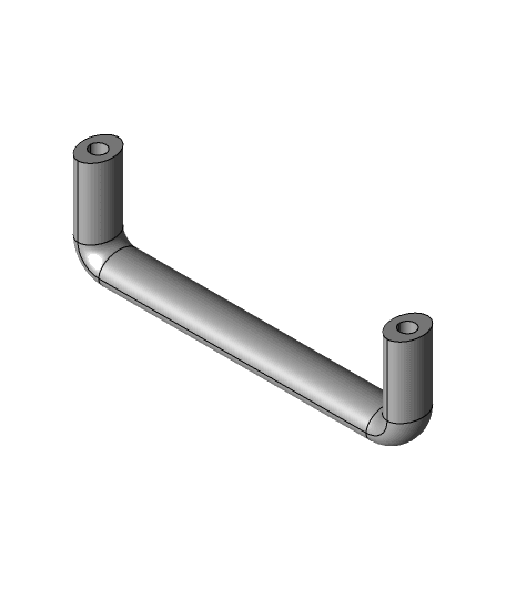 177MM HANDLE ABS.STEP 3d model
