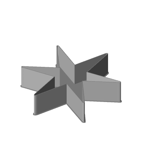 SIX POINTED BLACK STAR, nestable box (v1) by PPAC full viewable 3d model