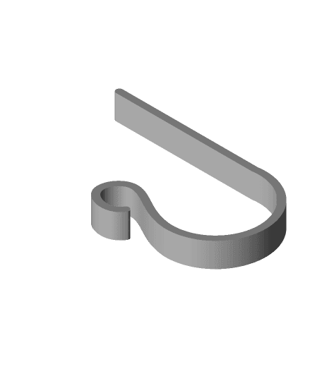 Christmas Stocking Hook for Fireplace Mantle 3d model