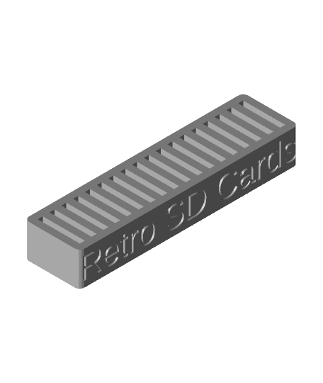 Retro SD Cards by flash1965 full viewable 3d model
