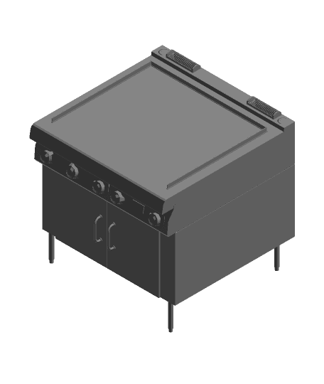 Large Electric Grill 3d model