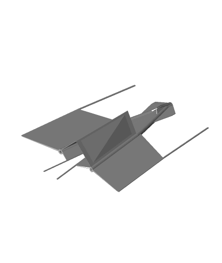 sci fi jet 3d model