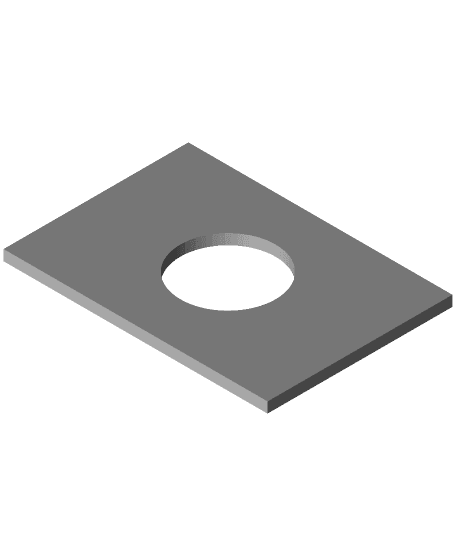 Screw shim for Gridfinity OpenSCAD screw-together baseplates 3d model