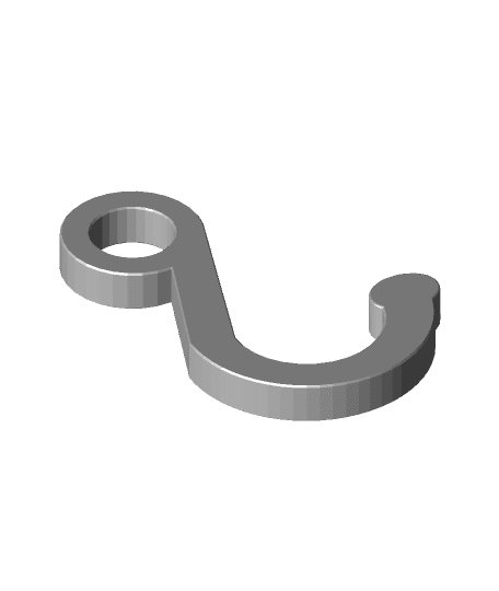 mug holder hook for 1/2 emt conduit 3d model