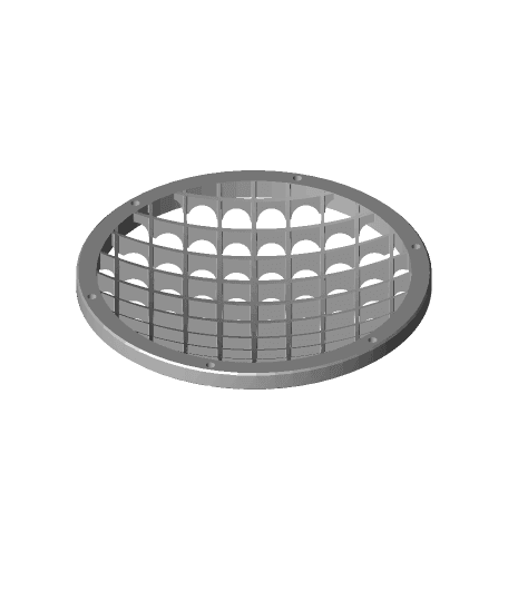 #3DPNSpeakerCover​ Speaker Cover - Grid Fins 3d model