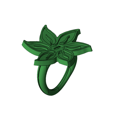 Flower ring 3d model