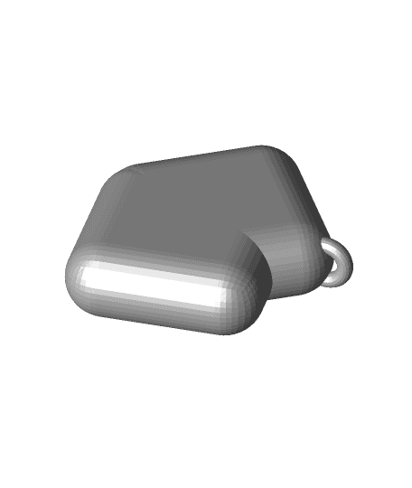Boxy Heart Keychain 🟦❤️ 3d model