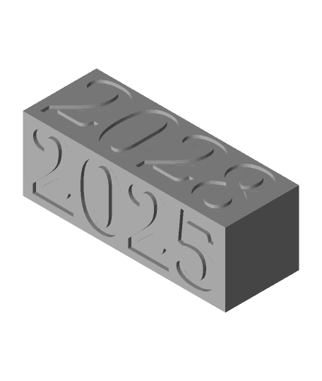 календарь года calendar of the year 2025-2028.stl 3d model