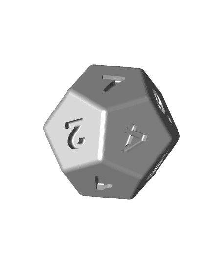 Dodecahedron Dice.stl 3d model