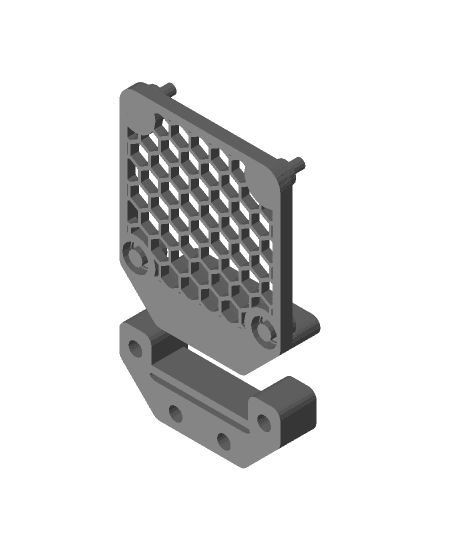 Wanhao i3 Duplicator Extruder Fan Grill v2 by CYUL full viewable 3d model