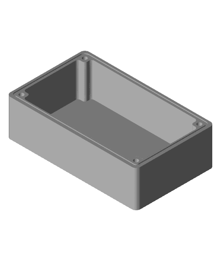 Air tight box with Rubber seal. 3d model