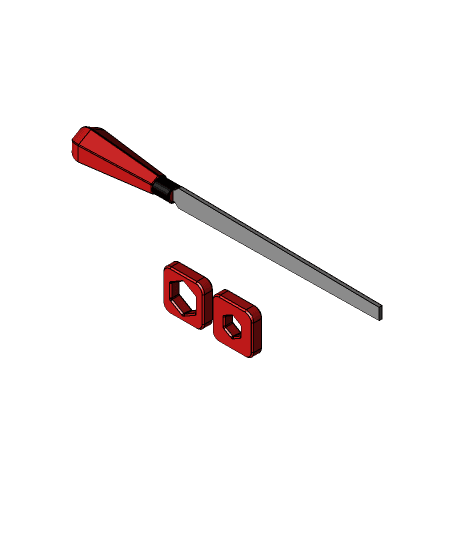 file-handle-10in 3d model