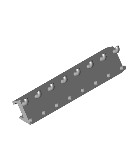 Modular 3D Printer Tool Holder Rack for Pegboard 3d model