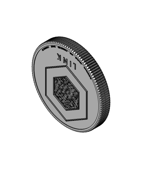 LINK Coin [Chainlink] 3d model