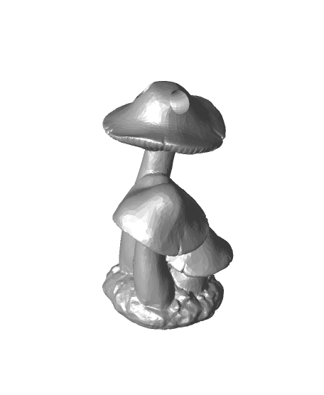 Mushrooms Keyring 3d model