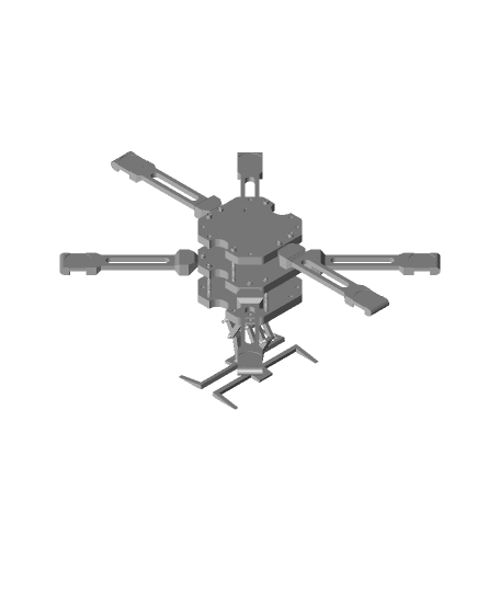 Convertible transporter drone frame v1.0 3d model