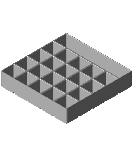 Gridfinity Modified 5x5x45-05 by yellow.bad.boy full viewable 3d model