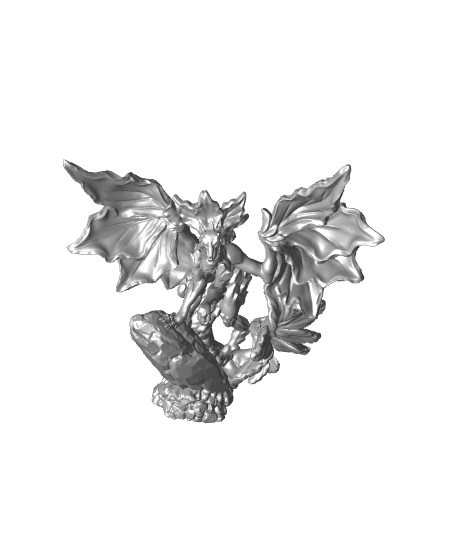 Flower Pseudo Dragon - Elemental Familars - PRESUPPORTED - Illustrated and Stats - 32mm scale			 3d model
