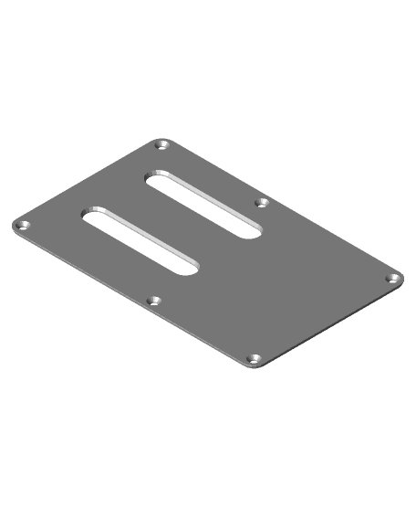 Backplate for Ibanez RG and other (super)strat guitars 3d model