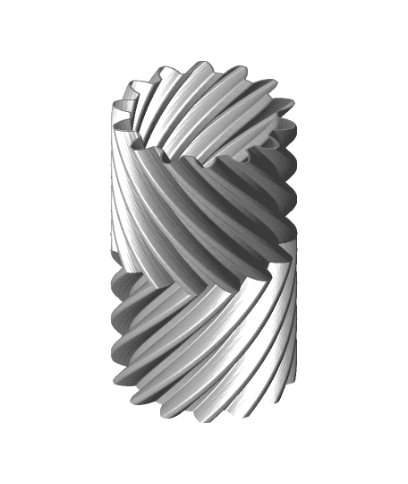 Helical Gear Vase  3d model