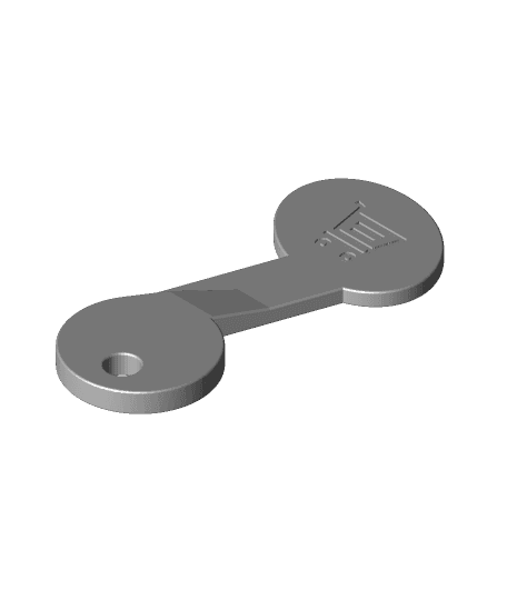 Removable shopping cart coin 3d model