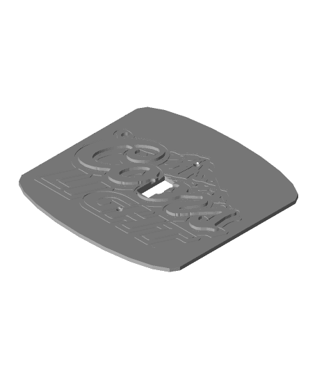 Coors Light Wall Switch Plate 3d model