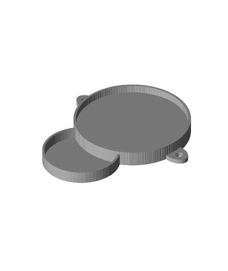Magnetic bench rest pellet tin holder 3d model