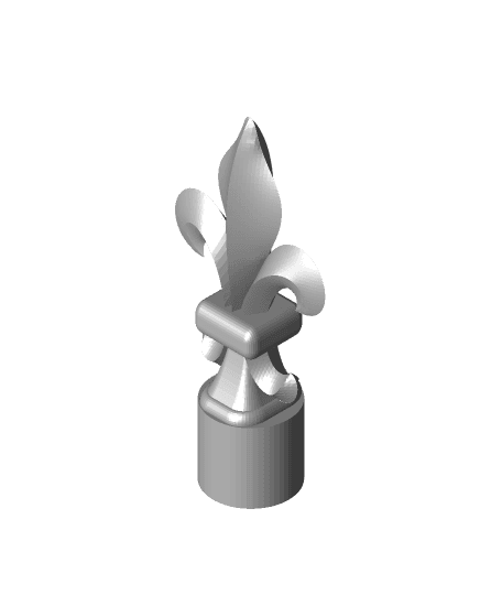 Fleur-de-lis finial 3d model