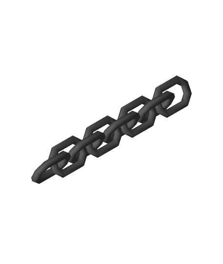 Print in place Chain 3d model