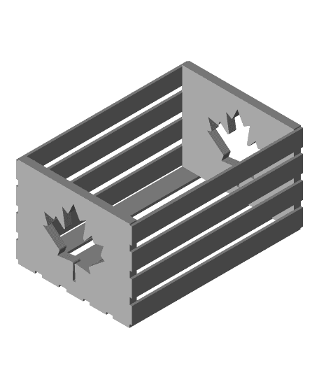 Mini Maple Leaf Crate 3d model