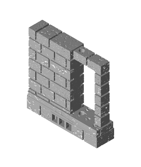 custstone_wall_door_small_2x.stl 3d model