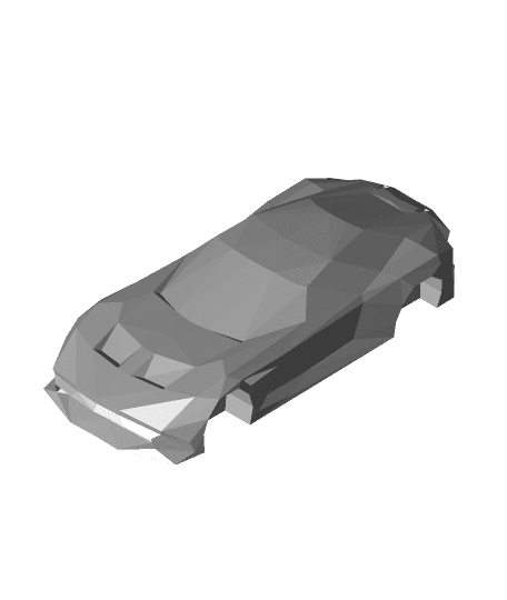 Low Poly Aston Martin Vulcan - Remastered 3d model