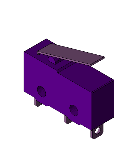 MICROSWITCH (20mm Long) by NateS144 full viewable 3d model