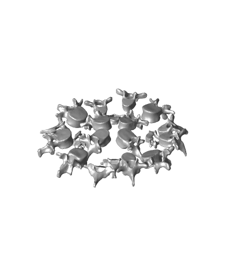 Big Bowl O’ Back Bones (Numbered) by DaveMakesStuff full viewable 3d model