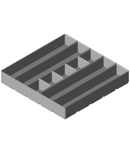 Gridfinity Modified 5x5x35-20 by yellow.bad.boy full viewable 3d model