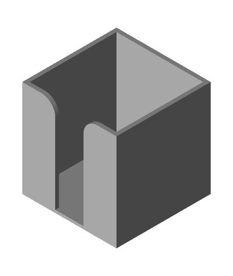 Memo Paper Cube for 90x90mm sheets 3d model