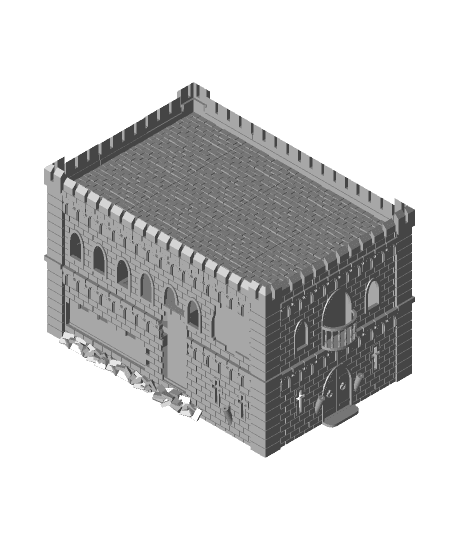 Castle PC Case  3d model